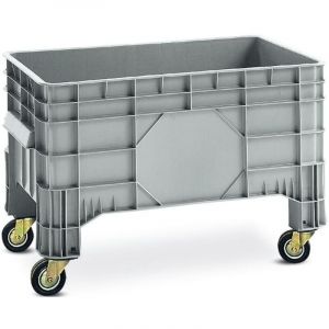 PROVOST - Caisse palette plastique 4 roulettes - 220 L - Charge jusqu'&agrave; 250 kg