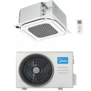 Climatiseur compact Midea à cassette 4 voies R32 12000 BTU MCA4U-12HRFNX(GA) INVERTER Classe A++/A+