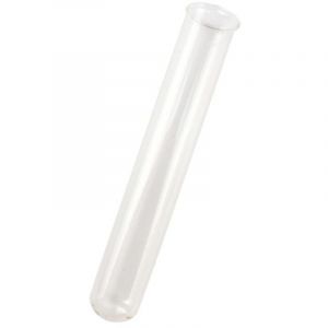 Soliflore tube en verre 15x2,5cm 2 pi&egrave;ces