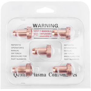 Lot de 5 buses de d&eacute;coupe plasma 120 A 9-8253 pour chalumeau de d&eacute;coupe SL60-100