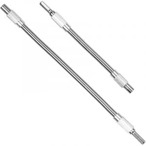 2 Pi&egrave;ces Tournevis Flexible, Rallonge Embout Visseuse, Rallonge Foret, Porte Embout Visseuse 1/4'' Tige Hexagonale, 200mm et 300m