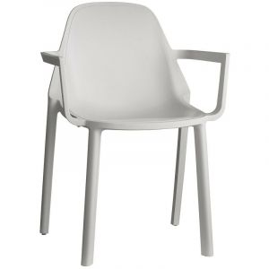 Scab Design - Fauteuil design, Fauteuil déco Piu Blanc en Plastique