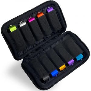 1 Pi&egrave;ce Noir Sac de Rangement pour Cl&eacute; USB, Case de Stockage, &Eacute;tui de Rangement, Organisateur Accessoires Electroniques USB avec 10 Emplacements pour