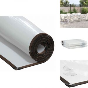 Vidaxl - Bâche transparente avec œillets 3x6 m polyéthylène - Bâche Transparente - Bâches Transparentes - Bâche Claire - Bâche Transparente Robuste