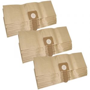 30x sacs compatible avec Rowenta ru 100 / RU100, ru 11 / RU11, ru 110 / RU110, ru 12 / RU12 aspirateur - papier, couleur sable - Vhbw