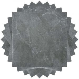 Dalles de sol PVC adh&eacute;sives -3 Boites de 33 , XU,dalles vinyle auto-adh&eacute;sives - Marbre gris - ca.3 m&sup2; - KZQ