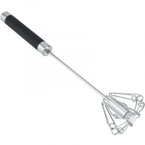 Fouet, Batteur Manuel Semi-Automatique, Batteur &agrave; &oelig;ufs Manuel en Acier Inoxydable, Batteur Rotatif Multifonctionnel pour Fouetter, Battre et