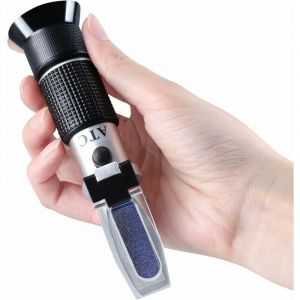 Refractometre pour vins de Raisin, Brassage Maison, kit de Réfractomètre Brix 0-40% et degré d'alcool 0-25% vol, Mesure de la Teneur en sucre dans le