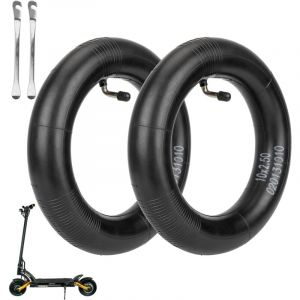 2 Pack 10x2.5 Replacement Inner Tubes with 90 Degree for Nanrobot D4 Plus D6+ Gotrax Gmax Ultra Mantis 10 Pro SE Kugoo M4 Zero 10X VSETT Scooter