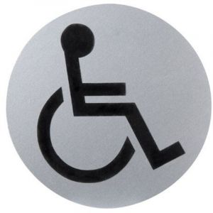 Panneau Aluminium Salle de Bain Handicap&eacute; &Oslash;12 cm.