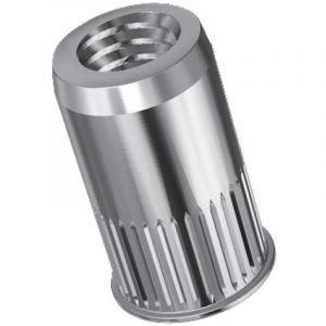 Douilles taraud&eacute;es rivkl&eacute; cannel&eacute;es acier zingu&eacute;, diam&egrave;tre de per&ccedil;age 9 mm, diam&egrave;tre nominal M6, bo&icirc;te de 500 douilles Rivkle
