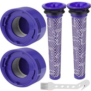 Ymyny Filtre pour Dyson V8/V7, Filtres de Rechange Lavable pour Aspirateur Dyson V7/V8 Absolute et Animal, Accessoire Aspirateur pour Dyson V8 Avec 2