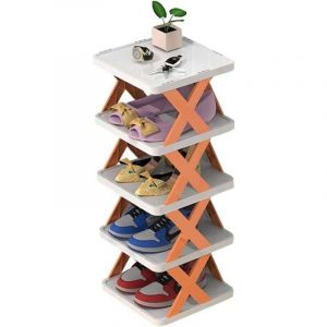 Range-chaussures multicouche, &eacute;tag&egrave;re &agrave; chaussures &eacute;troite, tour &agrave; chaussures, &eacute;tag&egrave;re &agrave; chaussures extensible sur pied, &eacute;tag&egrave;re &agrave; chaussures d'angle