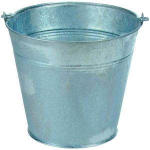 FP &ndash; Seau galva 12 L &ndash; Acier galvanis&eacute; &ndash; R&eacute;sistance -40 &deg;C &agrave; +100 &deg;C &ndash; Fond renforc&eacute; pour chantiers ext&eacute;rieurs