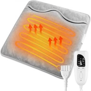 Chauffe-pieds &eacute;lectrique, chauffe-pieds &eacute;lectrique lavable, 6 modes de chauffage, 4 minuteries, arr&ecirc;t automatique du chauffage, adapt&eacute; aux pieds, au