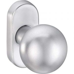 EDI - Poignée porte boule 2033/5010 Material Inox est carré.8mm fixe / rotatif