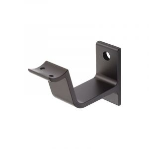 Support main courante 3553 Alu.noir anod.support bombé - 3553-18E - Hermeta