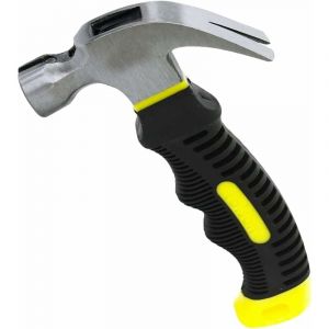 Tinor - 1 Pcs Mini Marteau, Petit Marteau, Marteau à Griffes Poignée Ergonomique en Caoutchouc Souple Avec Tête Magnétique Antidérapante, Adaptée à