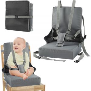 Jiubiaz Portable Pliable R&eacute;Hausseur Si&egrave;Ge De Table B&eacute;B&eacute; Enfant Repas+5-Point Harnais S&eacute;Curit&eacute; Chaise