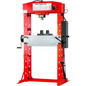 Mw Tools - Presse d'atelier hydraulique 50 t &agrave; commande manuelle et au pied PH50