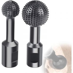 Fraise à bois à boule, φ 25 mm + 40 mm, ciseau à boule en acier au carbone avec filetage M14, adapté aux meuleuses d'angle 115/125 mm, idéal pour la