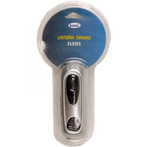 Lampe torche en bambou, ampoule krypton, 4 piles