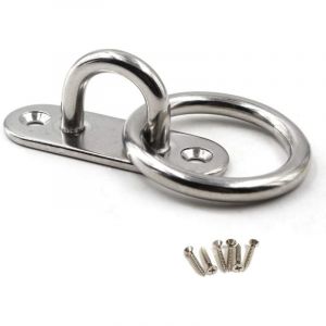 De 1 M8 Patère de fixation au plafond Crochet de fixation murale en acier inoxydable 304 pour balançoire de yoga, quincaillerie pour bateau Paquet
