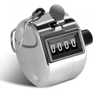 Compteur manuel &agrave; 4 chiffres pour le comptage des personnes, le golf et les &eacute;coles de formation.