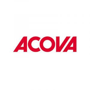 Acova - Kit de 4 fixations murales C1E, blanc ral 9016 Fassane vx / hx / mx 963161