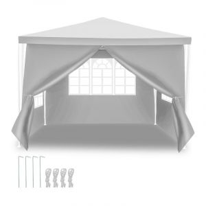 Hengda - einfeben Tonnelle Pavillon Tente de Jardin – Pavillon de jardin, kiosque à bière pour les marchés et les fêtes, idéal pour les mariages 3x3m