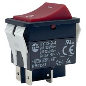 Interrupteur &agrave; bascule Ruiling HY12-9-4, interrupteur d'origine pour poste &agrave; souder Ruiling Interrupteur haute puissance 4 broches 2 positions, pi&egrave;ce