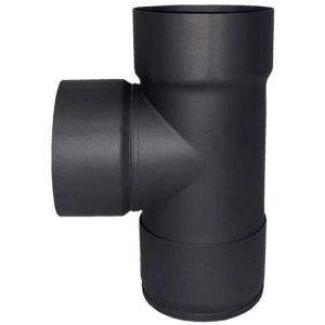 Theca - Té de raccordement fumée 110mm pour poêle à bois n°4 Ecodesign