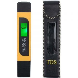 Testeur de qualit&eacute; d'eau, compteur EC TDS pr&eacute;cis et stylo de test de temp&eacute;rature avec LCD r&eacute;tro-&eacute;clair&eacute; pour l'eau potable, l'hydroponie, les