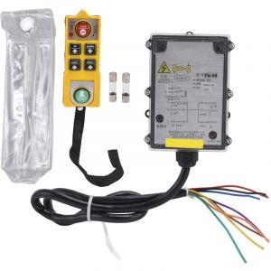 BTER T&eacute;l&eacute;commande sans Fil de Grue de Grue, kit d'&eacute;metteur de t&eacute;l&eacute;commande Industrielle de Grue de Grue &eacute;lectrique de 6 Boutons, Canal de commutateur