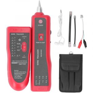 Testeur de Câble Réseau, Test Intelligent, Comprend un Sac à Outils pour CAT5 5e CAT6 lan, émetteur-récepteur RJ11 RJ45 - Sjlerst