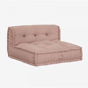 Canapé central pour canapé modulaire en coton Dhel SKLUM Rose Mauve Pâle