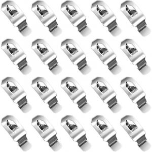 CCYKXA 24 pi&egrave;ces Crochets &agrave; Clip Avec Ressort pour Cadres Crochets de Fixation pour Tableaux et Toiles pour Accrocher des Photos des Tableaux et des