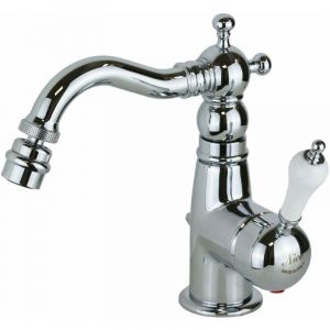 Nice Rubinetterie - Bec pivotant pour mitigeur de bidet de style rétro de couleur chrome Nice Funny 600026CB Chromé