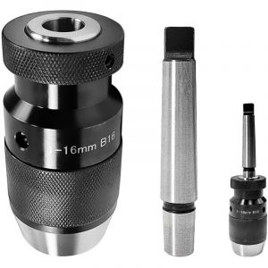 Mandrin de Perceuse MK2 - B16 Offrant une Plage de Serrage de 16 mm, Mandrin Tour a Metaux, Adapt&eacute; pour L'arbre MT2 - B16, Id&eacute;al pour Fixer Les