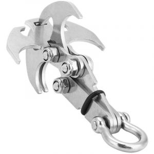 Grappin A Gravit&eacute;,Crochet D&rsquo;Escalade,Escalade De Grappin en Acier Inoxydable Crochet De Gravit&eacute; Multi-Fonctionnel Pliable Griffe Escalade Outil