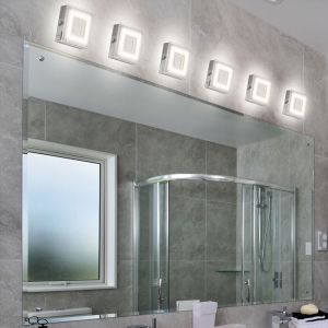 Applique murale en saillie pour intérieur, spot en saillie LED plat carré pour cuisine, lampe LED sous meuble, avec interrupteur, 1x 5 watts 360