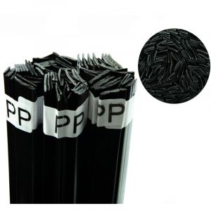 Rosfix Fil de Soudure Plastique PP Noir 100g &ndash; Barre 12mm, Longueur 42cm Temp&eacute;rature 260&ndash;330&deg;C Pour Automobile, Industrie, &Eacute;lectronique Accessoire de