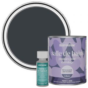 Peinture pour Carrelage de Salle de Bain, Finition Brillante - Anthracite (Ral 7016) 750ml