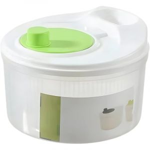 Essoreuse &agrave; salade, bol de lavage pour l&eacute;gumes et fruits, grande capacit&eacute;, sans BPA, essoreuse &agrave; salade manuelle &agrave; double couche amovible,