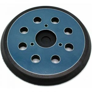 Coffret de forets pour perceuse Patin de pon&ccedil;age adh&eacute;sif 123 mm - 8 trous - pour ponceuse orbitale al&eacute;atoire Makita Bo5021, Bo5041, Bbo180, Dbo180,