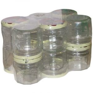 BOUCHONNERIE JOCONDI - Pack 12 confituriers 340ml couvercle d&eacute;cor fruits