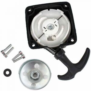 Lanceur et Plaque Démarreur pour Debroussailleuse Pompe Tariere 2temps 30cc a 50cc Entraxe 67mm