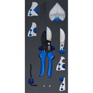 Insert de servante d&rsquo;atelier 1/3 : jeu de ciseaux multifonctions / &agrave; onglet pour tuyaux en mati&egrave;re plastique 8 pi&egrave;ces