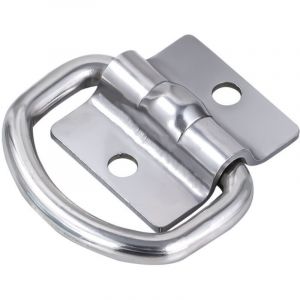 4 Pi&egrave;ces Anneau d'arrimage Anneau en D Anneau Arrimage D'arrimage en D Ancrage,Crochet D'arrimage en D pour Remorque Bateau, Camions, Fourgonnettes