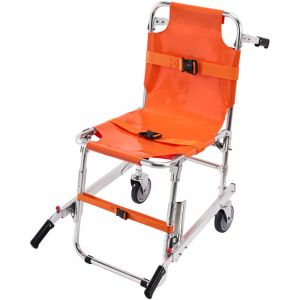Mophorn Chaise deEvacuation deEscalier 158kg Chaise Portoir deAmbulance avec 2 Roues Fauteuil Roulant de Transfert Medical Transport Urgence Portable